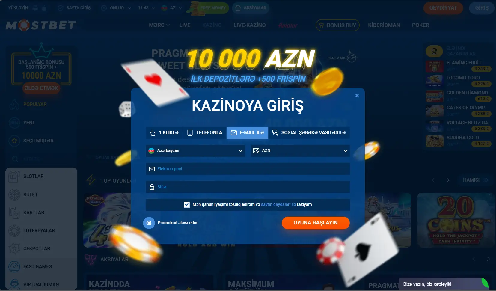 Mostbet kazino icmalı